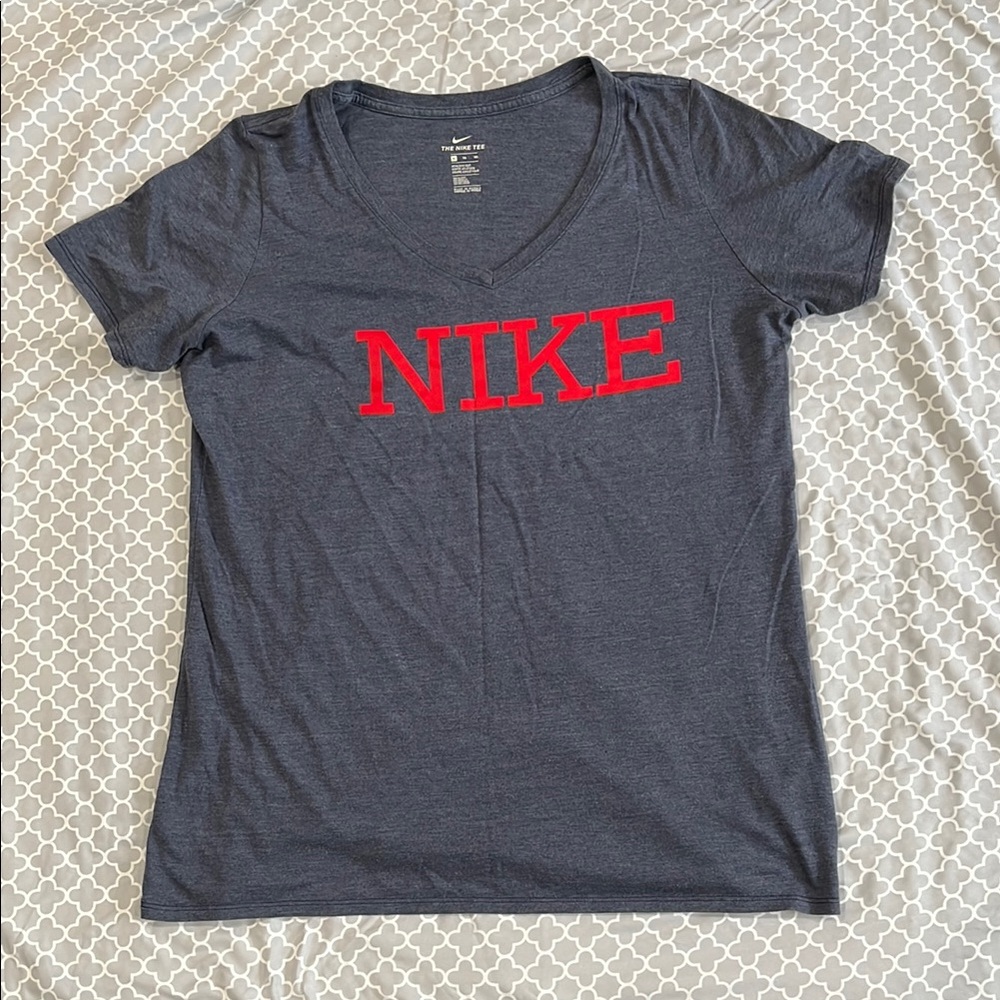 Nike T-Shirt with Red Logo